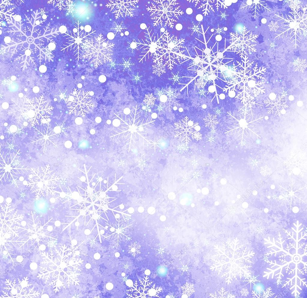 Christmas background with small snowflakes Stock Photo by ©Arybickii  124092012